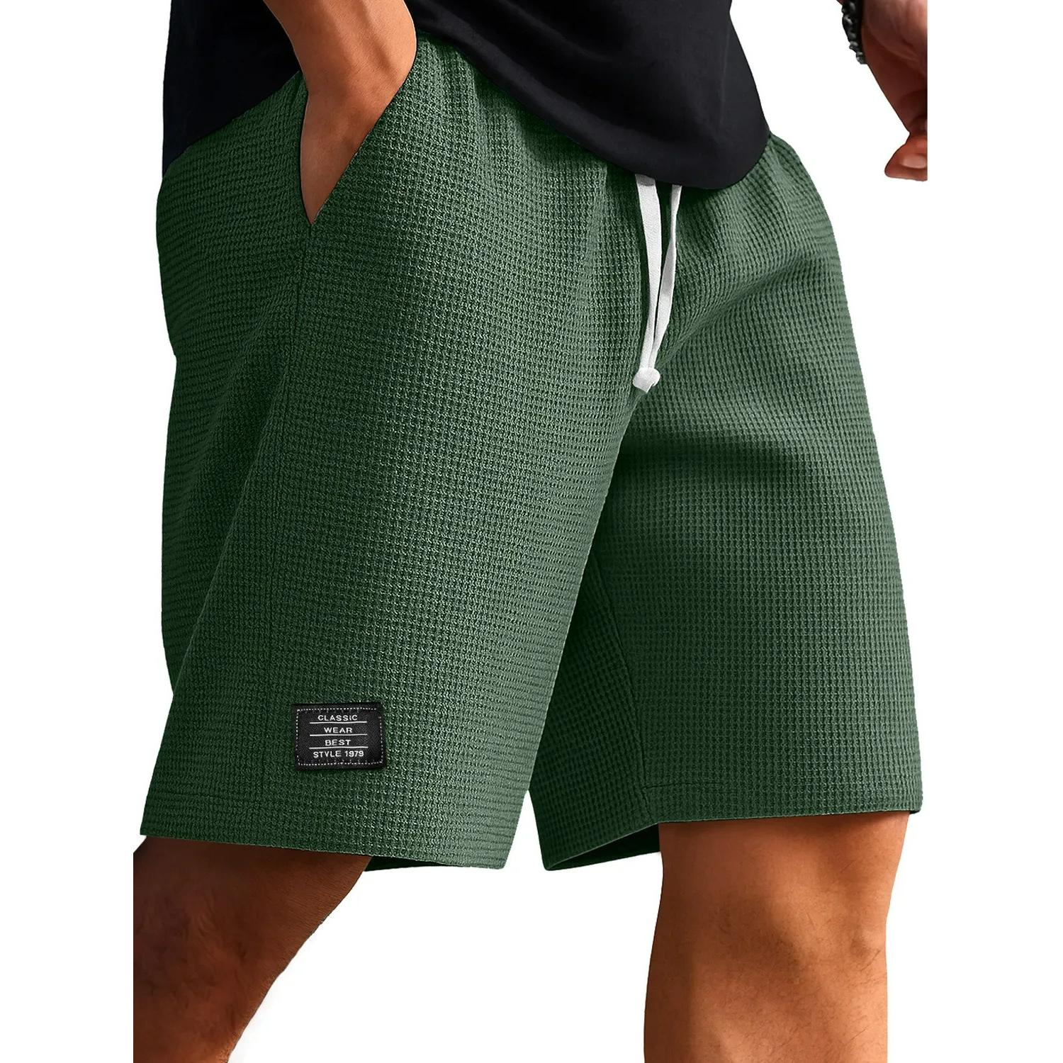 

Multi-pocket Spring and Summer Straight Wide-leg Sports and Leisure Jacquard Five-point Shorts Men s All-match XS