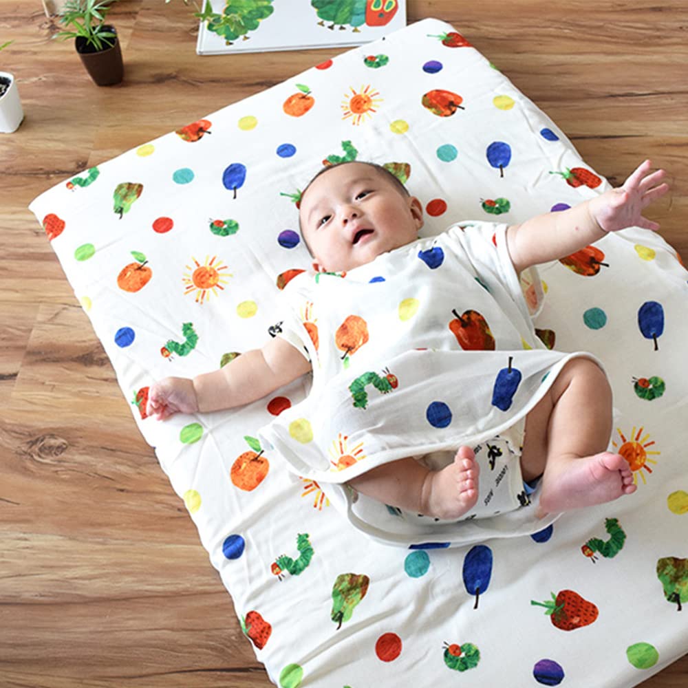 The Very Hungry Caterpillar Double Gauze Made In Japan Baby.e-sleep (Baby E-Sleep) Sleeper,