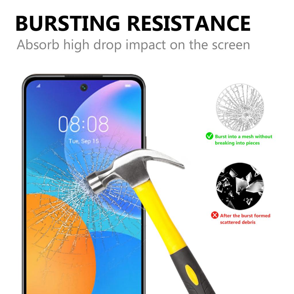 Full Glue Full Size Tempered Glass Screen Protector for Huawei P Smart 2021/Y7a