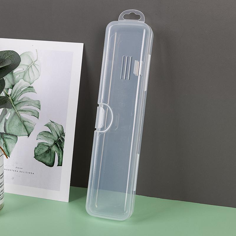 Diş Fırçası Kutusu Şeffaf Düzenleyici Kılıf Seyahat Taşınabilir Diş Fırçası Tutucu Plastik Diş Macunu Kutusu Saklama Kabı