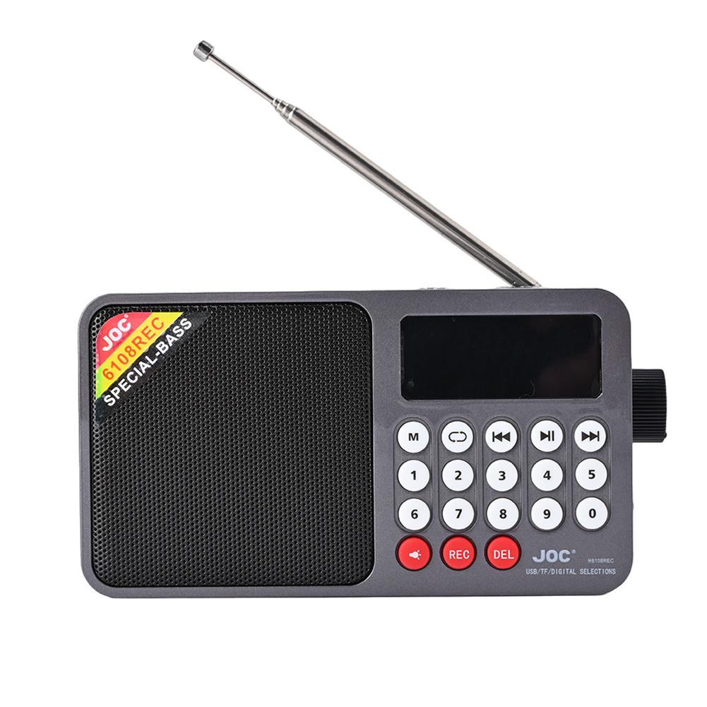 Digital FM Radio Media Speaker Support TF Card USB Drive Portable Radio with LED Screen Display for Home Outdoor