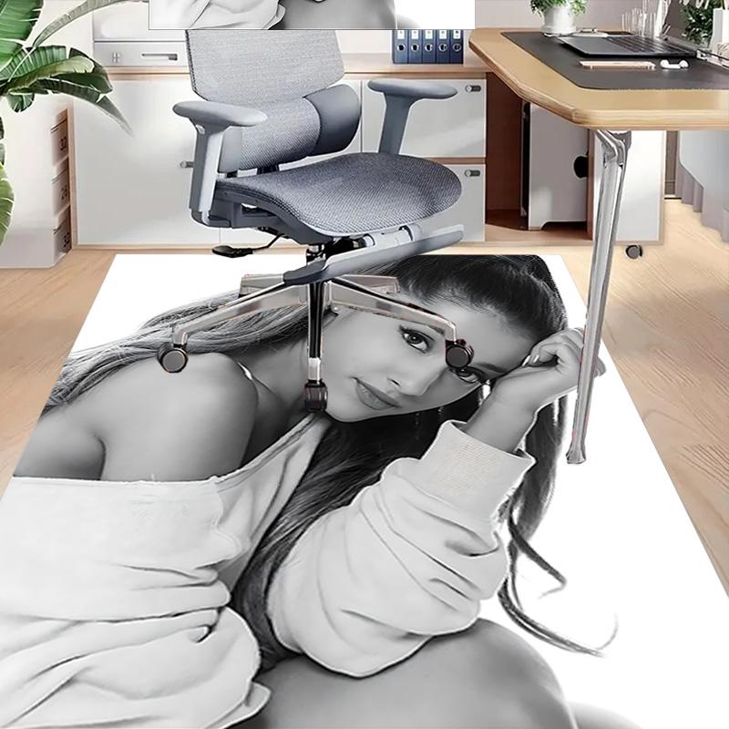 Elegant Pose Black White Carpet For Playroom Bedroom Living Room Sofa Home Decorkids Game Area Rug Nonslip Floor Mat