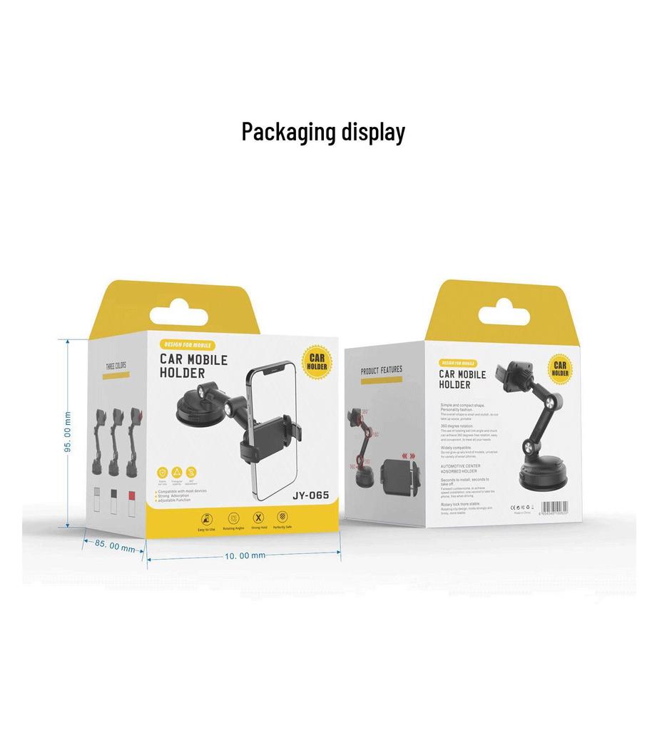 Suporte Multifuncional para Celular de Carro com Ventosa - Ideal para Uso Transfronteiriço e Navegação