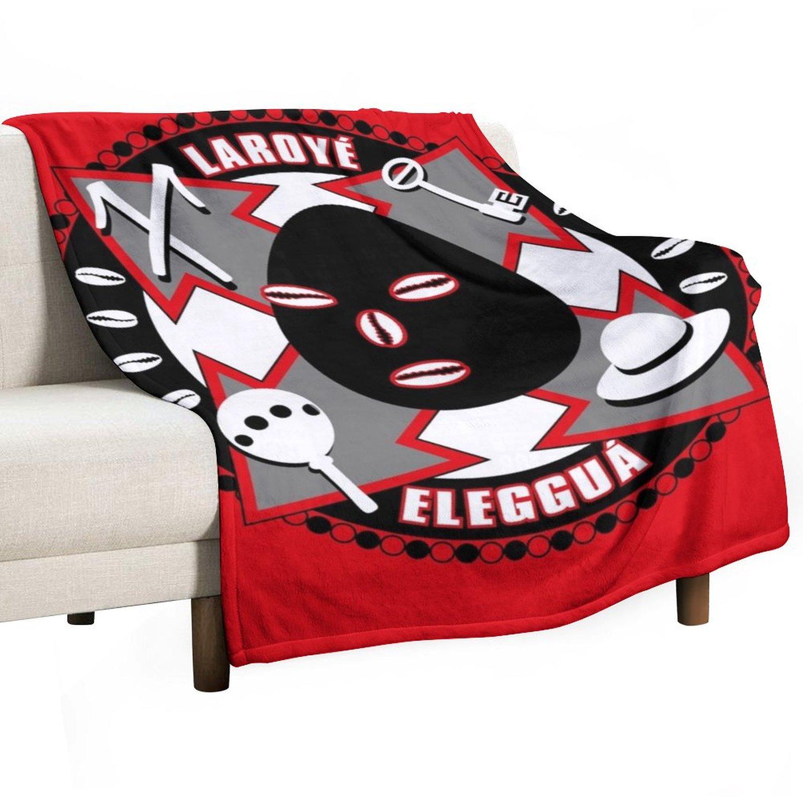 Eleggua the Guardian Throw Blanket Soft cosplay anime Cute Plaid Thermals For Travel Blankets 30x40in
