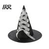 Creative Halloween Witch Hat, Reusable Oxford Cloth Pointed Wizard Hat for Costume, Carnival, Masquerade, Cosplay Party Black