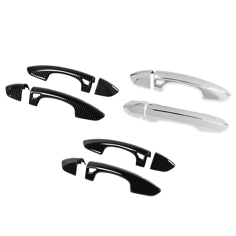  ABS Door Handle Decoration Cover Sticker Fit For Ford Mustang 2015-2023 Exterior Accessories