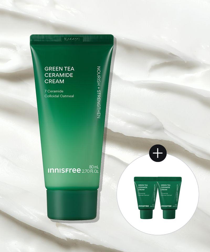 Green Tea Ceramide Cream (Tube) 80mL + 2 x 15mL
