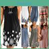 Elegante Abito Midi Estivo da Donna Boho con Splendido Stampa Floreale e Vestibilità Ampia