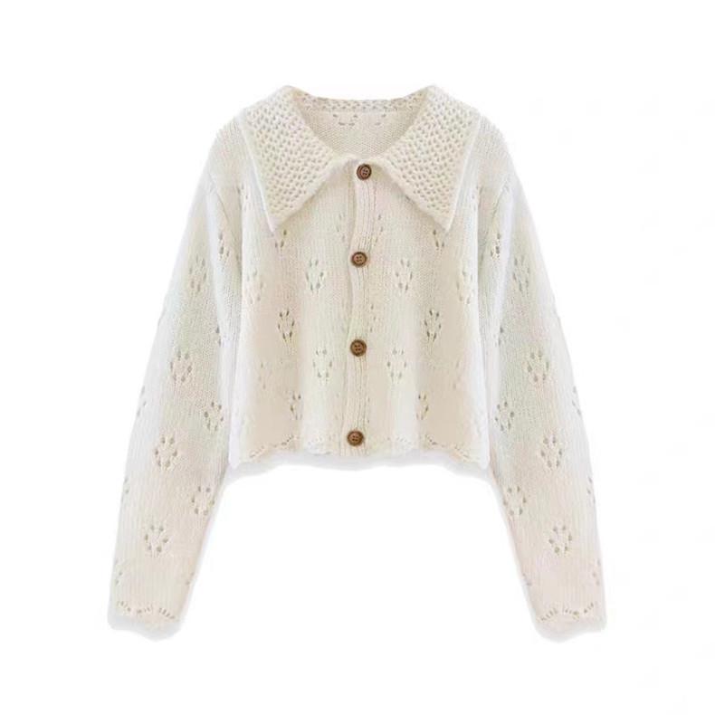 2023 Versatile Women's Loose Knit Long Sleeve Cardigan Sweater