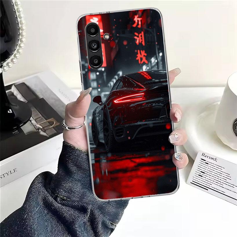 Sports Car 911 Phone Case For Samsung Galaxy A13 A14 A15 A16 A17 A53 A54 A55 A56 A57 A33 A34 A35 A36 A37 A23 A24 A25 A26 Galaxy