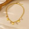 316L Stainless Steel Glamorous Conch Shells Series Connection Necklace Women Noble Elegant Neck Chain Jewelry Gifts