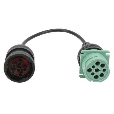 9P J1939 To 6P J1708 Diagnostic Cable Plug and Play ABS Plastic High Flexibility Universal for