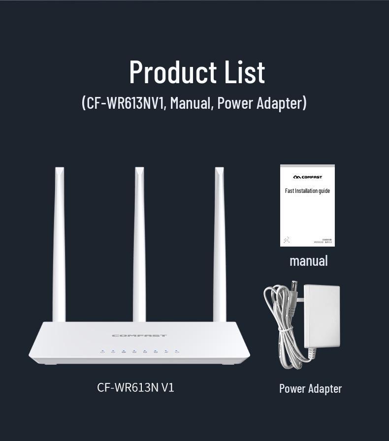 COMFAST CF-WR631AXV2 Dual-Band WiFi 6 Mesh Gigabit Router, 3000M Wireless