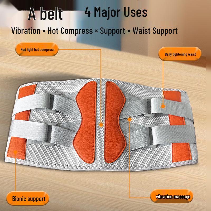 Rechargeable Infrared Lumbar & Uterus Heating Massager Belt