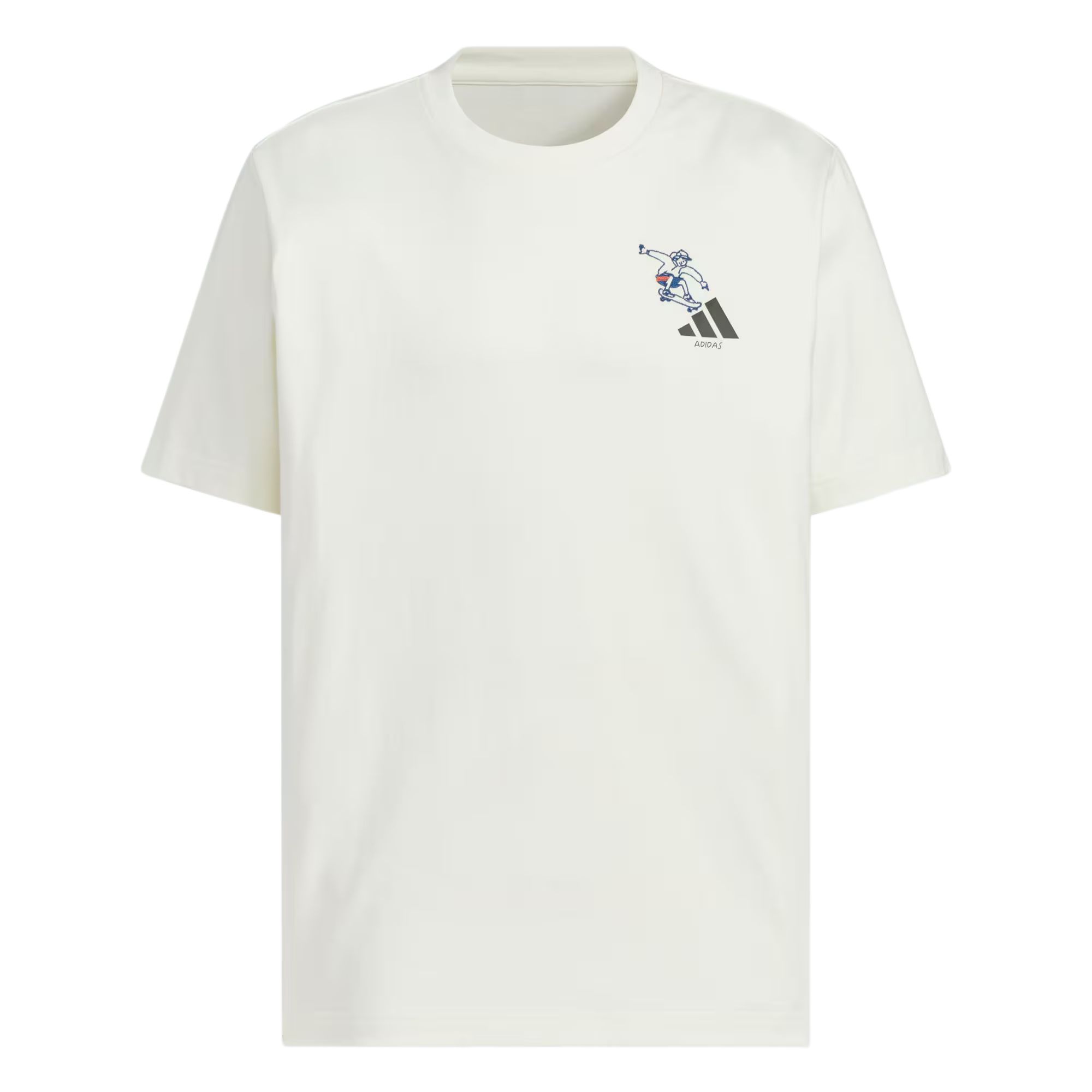 

Adidas SS25 Скейтборд Спорт Свободный крой Футболка с коротким рукавом и круглым вырезом Мужские топы KC2870 2XL