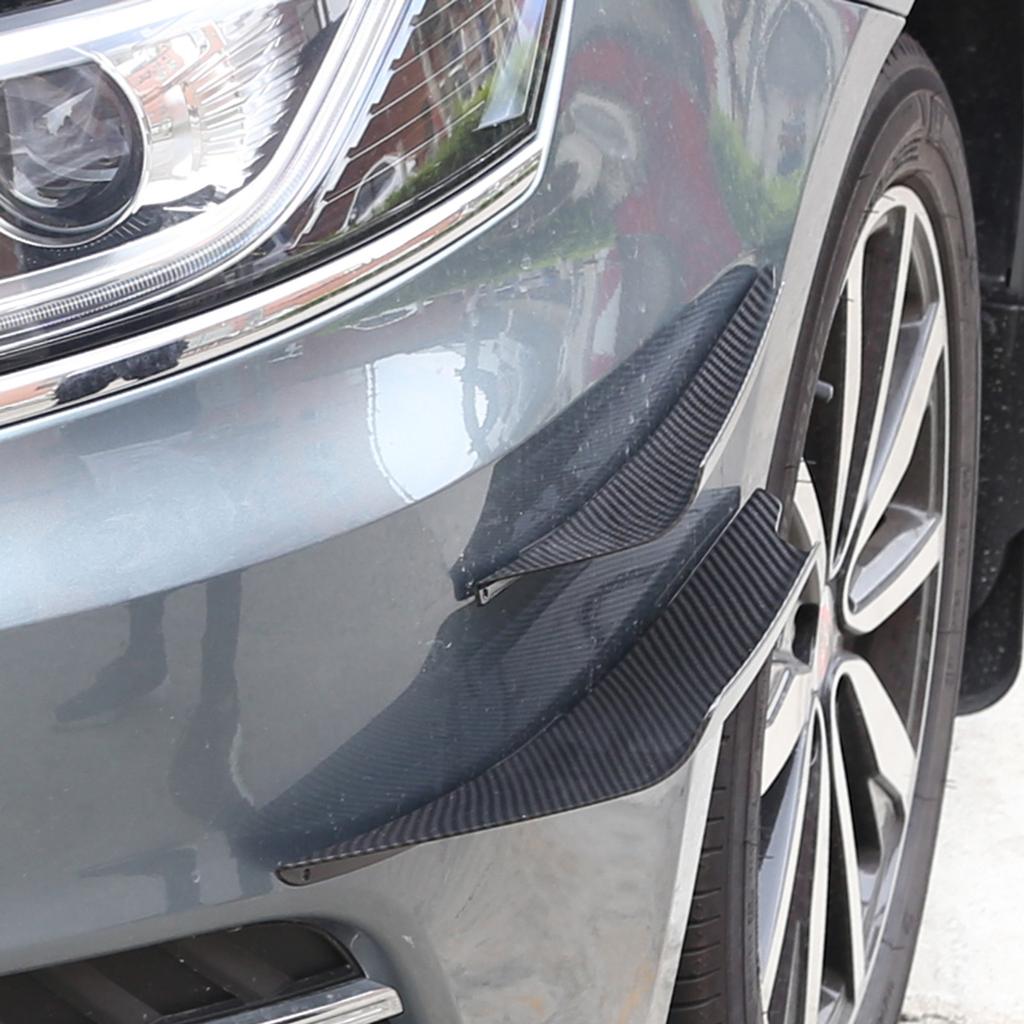 Universal Car Front Bumper Spoiler Lip Splitter Fin Splitters Body Spoiler Canards Refit Kit Decors
