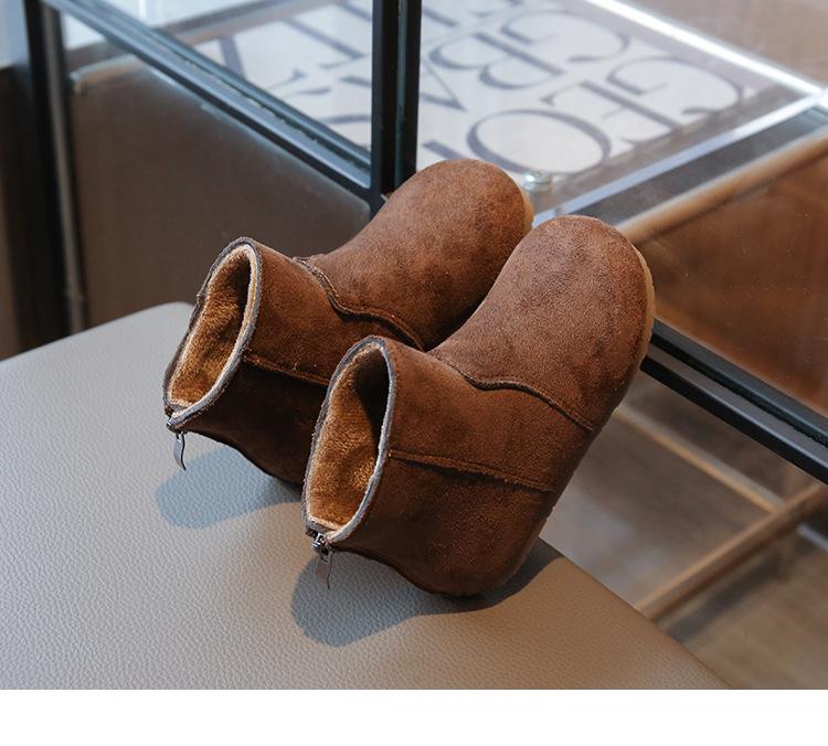 Mädchen Kurzstiefel aus mattem Leder - Herbst 2025 Trendiger Prinzessinnen-Stil