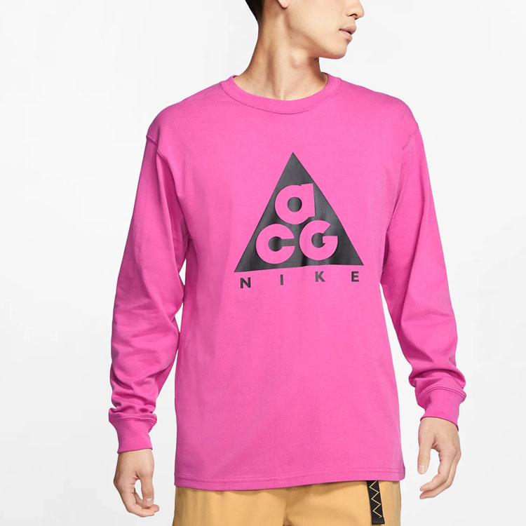 Nike ACG Basic Logo Long Sleeve T-Shirt Men Tops Lotus-Pink BQ7203-662