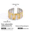 Ins-style high-end feeling female ethnic style ring does not fade zircon ring opening retro ring ring