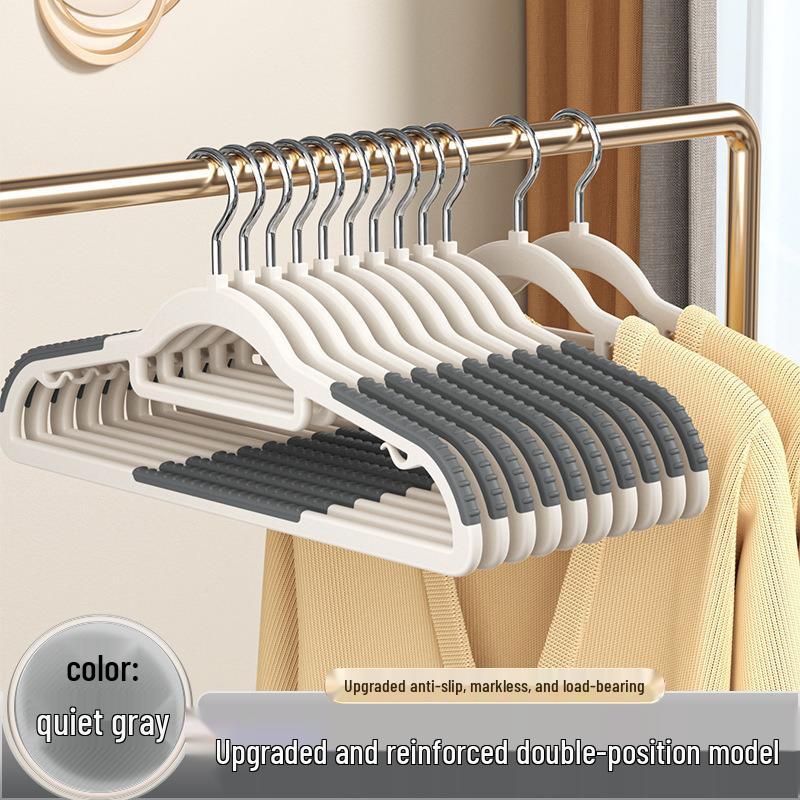 Seamless Non-slip Hanger: Prevents Shoulder Bumps, Dual-use for Wet/Dry Clothes, Ideal for Balcony or Underwear Drying.