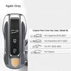 For Porsche Cayenne Mancan Panamera 911 718 Boxster Cayman Taycan 2010-2024 Car Key Paint Case Bordeaux Red Shell Replacement