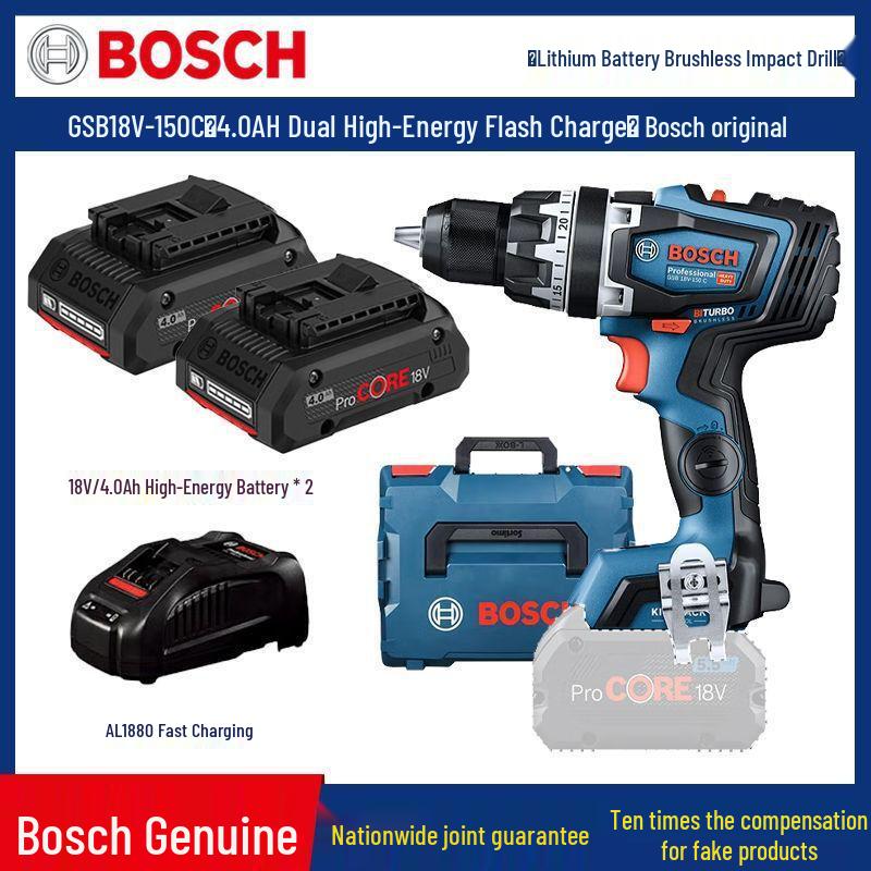 Bosch GSB18V-150C Brushless Impact Driver, Handheld Stepless Speed Drill