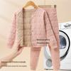 Winter Kids' Fleece-lined Cotton Jacket & Pants Set - Warm School Uniform for Boys & Girls
