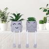 Face Hanging Leg Planter Pots for Indoor Outdoor Plant Smile Face Plant Pots Hanging Flowers Pots Face Planter