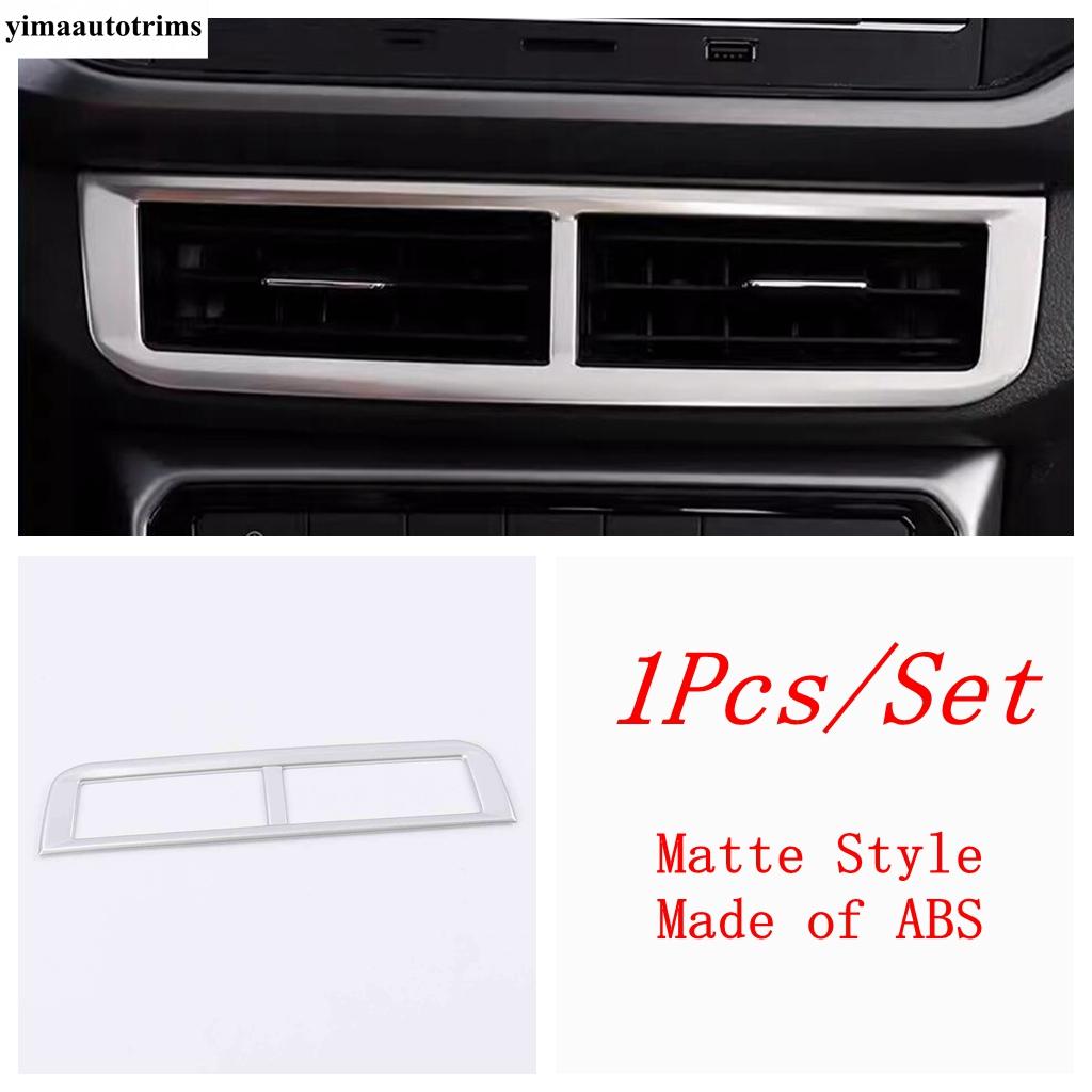 Central Control Middle Air AC Vent Outlet Frame Decoration Trim Cover Accessories For Volkswagen VW T-cross Tcross 2018 -