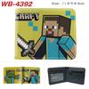 ROBLOX Game Peripheral Wallet Cartoon Print Short Fold Card Holder Unisex Coin Purse Leather 1pcs