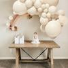 Beige White Solid Balloon Garland Arch Kit Happy Birthday Party Decoration Kid Wedding Birthday Balloon Latex Baloon Baby Shower