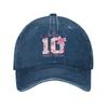 Hallo Ten EST 2016 10. Geburtstag Coquette Schleife 10 Jahre Lässig Baseballkappe Frühling y2k Niedliche Baseballkappen