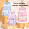 Kuromi Unisex Lightweight School Backpack for Grades 1-6: Spine-Protecting, Load-Reducing Double Shoulder Bag for Kids