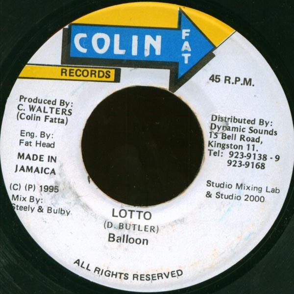 

7inch Record BALLOON - Lotto NONE Colin Fat Recor 1995 Jamaica Reggae, Ska & Dub Used