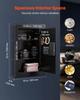 Wall Safe, 3-Tier Hidden Wall Safe with Fingerprint, Password, Key & Turning Knob, Q235 Cold-Rolled Steel In-Wall Box with Adjustable Shelves & Key