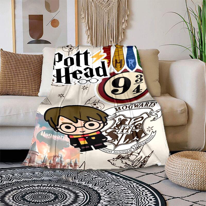 1pc Hogwarts Express Platform 9 3/4 Cartoon Blanket,Portable Throw for Travel & Camping, All Season Cozy Blanket,Ideal Gift