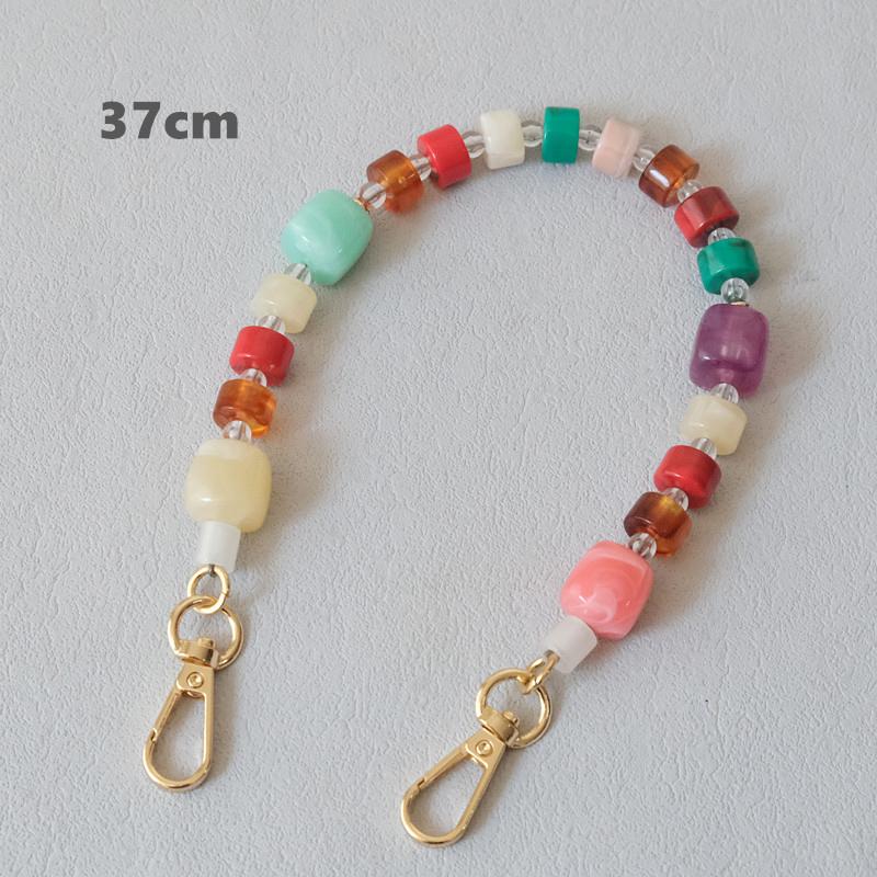 New Fashion Woman Bag Accessory Detachable Candy Beaded Chains Cute Acrylic Luxury Strap Women Elegant Bag Acrylic Handle Chain