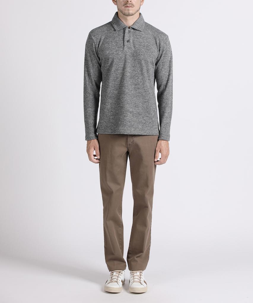 PANICALE Grey Comfort Collar Neck T-Shirt