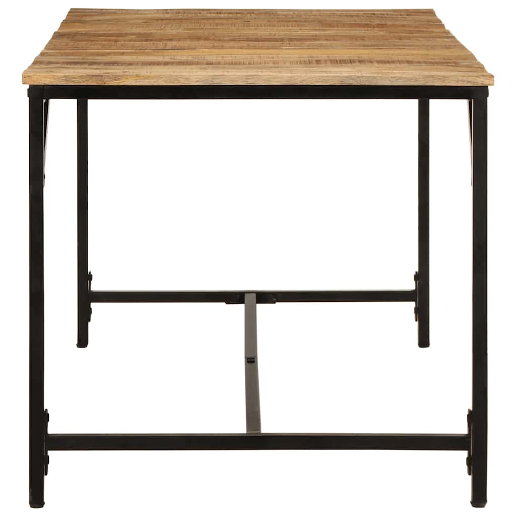 Dining Table 160x80x75 Cm Rough Solid Mango Wood