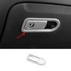 For Mercedes-Benz GLC 16-21 Steel Silver Co-Pilot Glove Boxes Handle Cover Trim