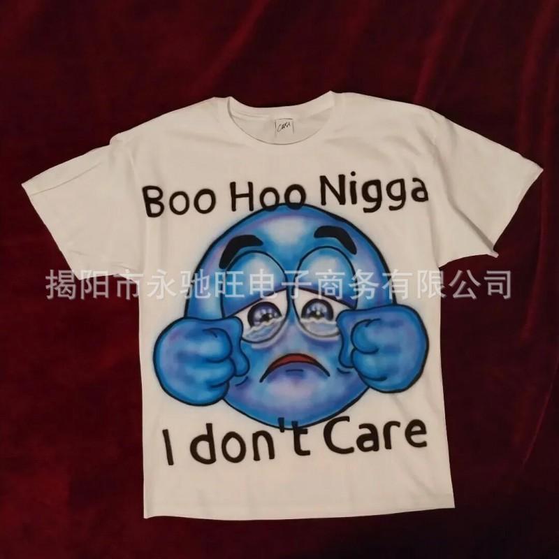 Punk Y2k Short Sleeve T-Shirt Teens Loose Fit Casual Top With Print