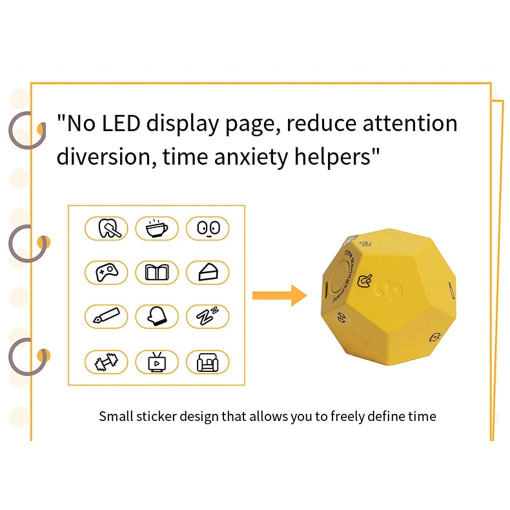 Cubo Temporizador de Gestión del Tiempo Multifunción con Carga Temporizador Digital de Cocina Temporizadores de Cocina Temporizador de Estudio