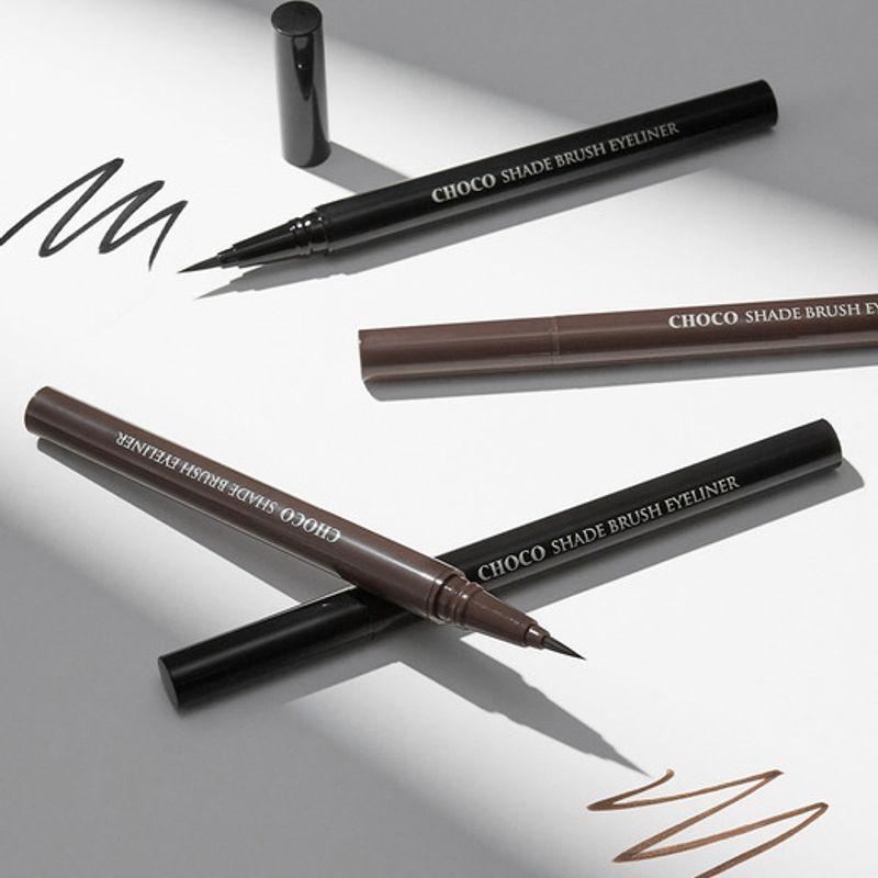 SKINFOOD [1+1] Chocolate Shade Brush Eyeliner No. 1-2 (2ea)
