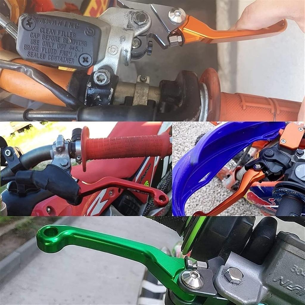 For Kawasaki KX450F KX450 KX 450F 2006-2011 2012 Motorcycle Dirt Bike Brake Clutch Levers Motocross Pivot Lever CNC Aluminum Foldable Lever with Logo