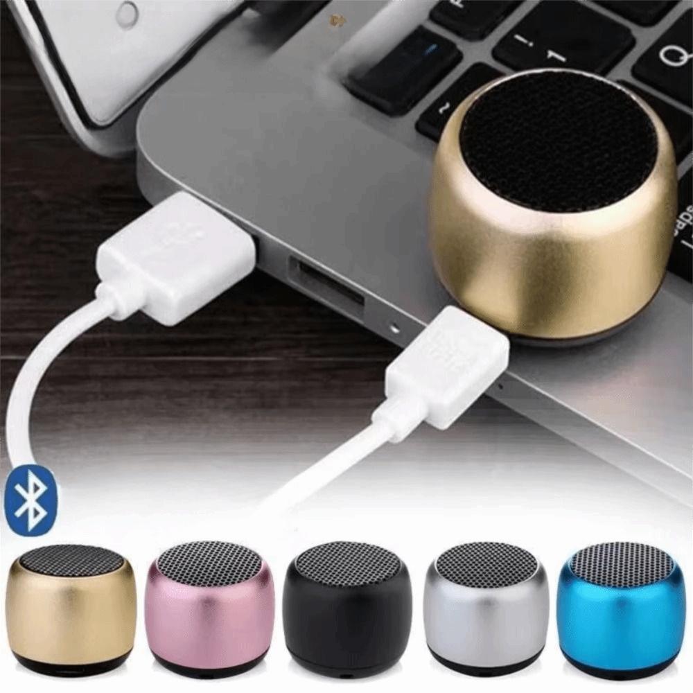 USB Portable Speaker Metal Wireless Speaker Wireless Connection Mini Bluetooth Speaker Laptop Use