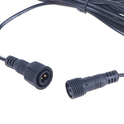 5metrový prodlužovací kabel pro solární reflektor Vodotěsný kabel 2kolíkový konektor samec-zásuvka Univerzální 5M kabel světlometu