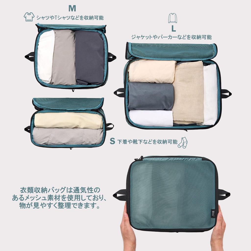 TABITORA Travel Compression Bag for Clothing Storage Zipper Convenient for Business Set of 3 Pouch, Travel, Pouch, Closure, Trips, Compact, Purple,