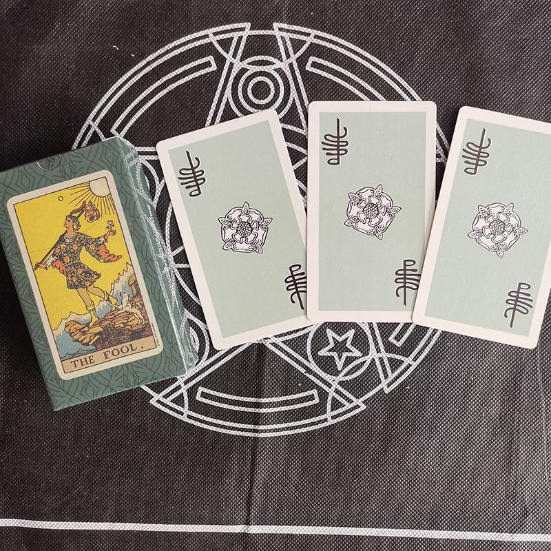 Gold Art Smith Beliebter Spirit Eye Waite Tarotkarten 10.3*6 ohne Rand