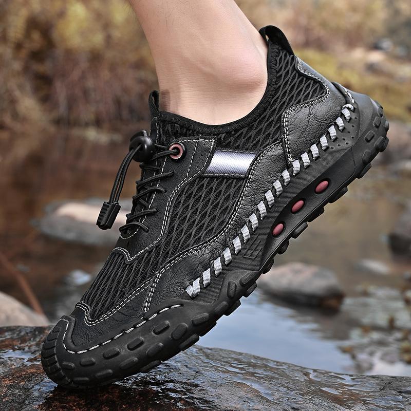 Modă 2024 Pantofi Bărbați Respirabili pentru Drumeție Anti-Alunecare Pantofi Casual Bărbați Ușori Pantofi Sport de Antrenament Decupați Pantofi de Conducere Fashion pentru Bărbați de Exterior