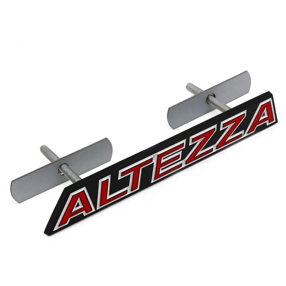 

ALTEZZA Logo Car Front Grille Emblem Sticker for ALTEZZA Auto Body Badge Decal Exterior Accessories Grille Badge чорний